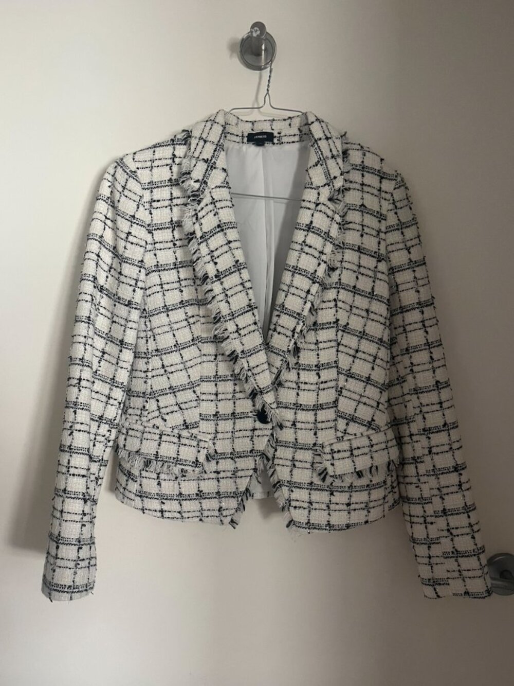 Express Black & White Tweed Blazer (Size Small)